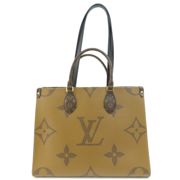 Louis Vuitton On The Go MM Monogram Giant Tote Bag Monogram Reverse - Picture 2 of 9